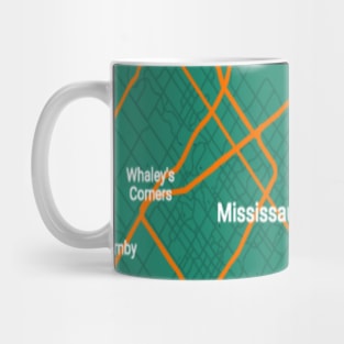 Toronto green map Mug